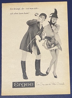 Ergee Werbung  A5:  Ergee Strümpfe   1958    (WA367)