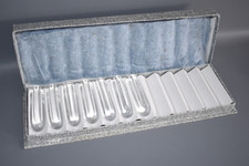 Daum Nancy 7 x Messerbänkchen Messerablage Kristall Cristal France signiert /#D5