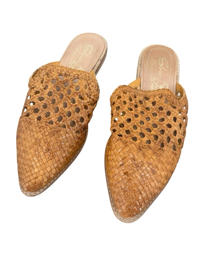 Zapatos planos Sbicca Bristol PS200 para mujer de cuero sin cordones de mula 8 clásicos de trabajo Foto 2 de 4