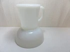 Vintage 1950's  Fire King white  milk glass  coffee mug and Chili bowl