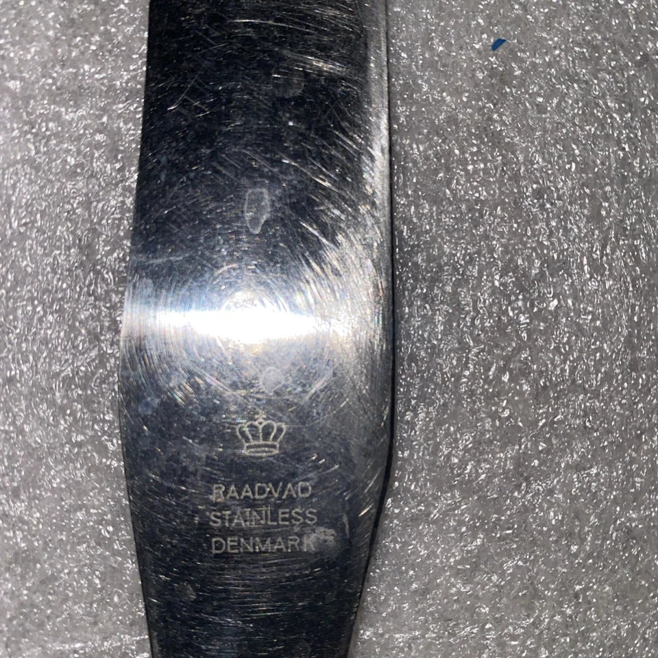"Antiguo cuchillo de talla Cohr de plata de ley 12 1/4"" RAADVAD Dinamarca boda extendida" Foto 4 de 4