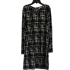 EUC Michael Kors Shift Dress, Black/White, M