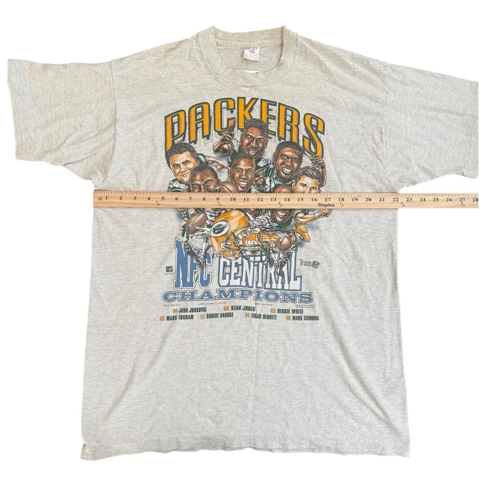 1995 Green Bay Packers Caricature Vintage T-Shirt Explosion Size XL Rare  - Image 3 of 4