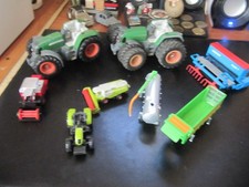 LOT AGRICOLE SIKU TRACTEUR + MATERIEL DIVERSES ECHELLES 1/87 + 1/24
