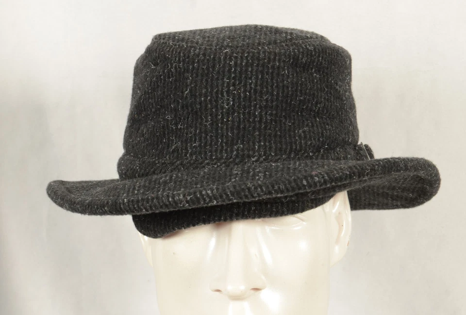 Sombrero de invierno de lana Tilley Durables orejeras plegables TW2 talla 7 1/2 forrado Foto 2 de 4