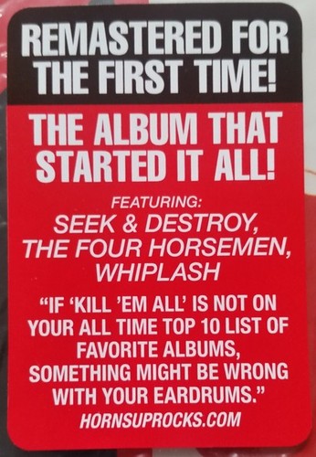 METALLICA - KILL 'EM ALL - 1 LP VINYL - Imagen 3 de 3