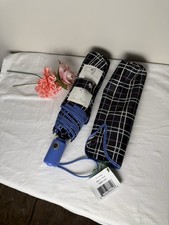 Vera Bradley Alpine Plaid Automatic Umbrella NWT RETIRED Rare   