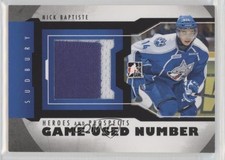 2012 ITG Heroes and Prospects Game-Used Black Number /6 Nick Baptiste #M-33 2d8