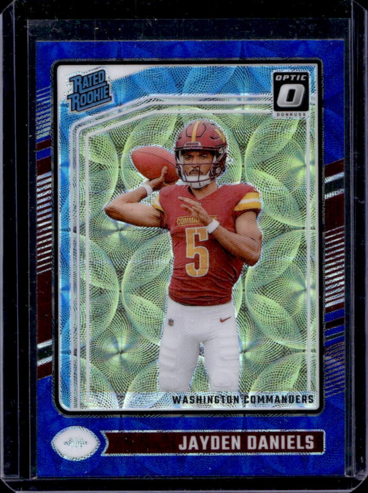 2024 Donruss Optic Jayden Daniels Blue Scope Rated Rookie #248 Commanders