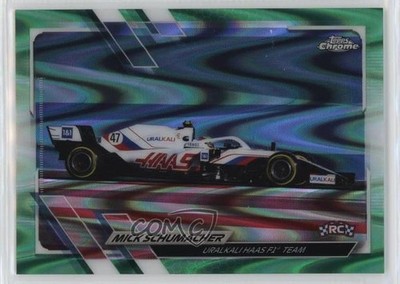 2021 Chrome Formula 1 Green RayWave Refractor /99 Mick Schumacher Rookie RC 0s9t