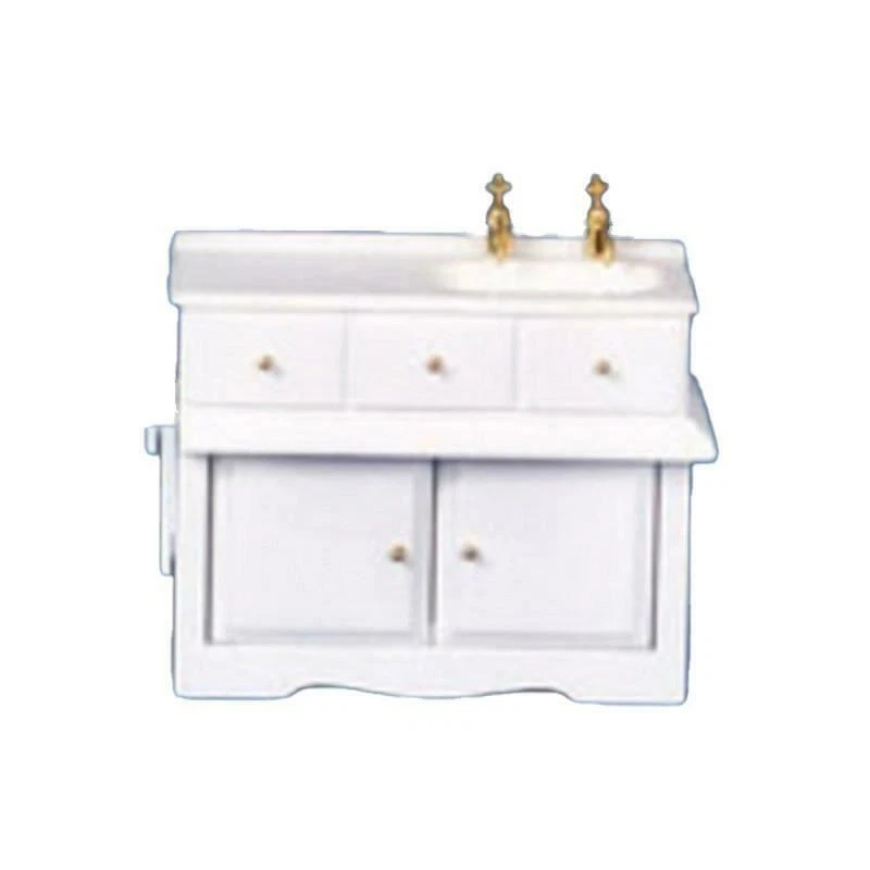 Accessorio Bagno Casa Bambole Legno Casa Delle Bambole In Miniatura - Armadietto Medicina Bagno Con Specchio In Legno Scala 1:12 Grigio Miniature Casa Bambole Bagno