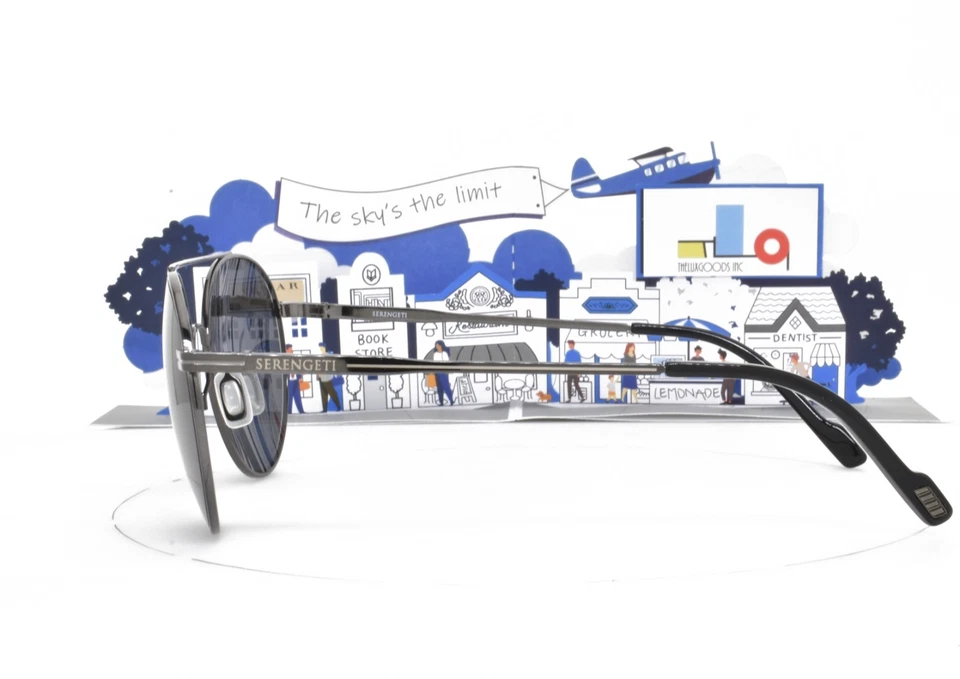 Солнцезащитные очки Serengeti - заменены на более легкие пластиковые серые линзы 52-21-145 Geary - Изображение 3 из 3