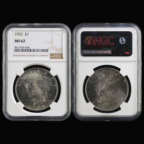 1922 United States $1 Peace Silver NGC MS 62