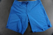 Patagonia Board Shorts Mens 32 Blue Hydropeak Swim Trunks Zip Pocket Stretch
