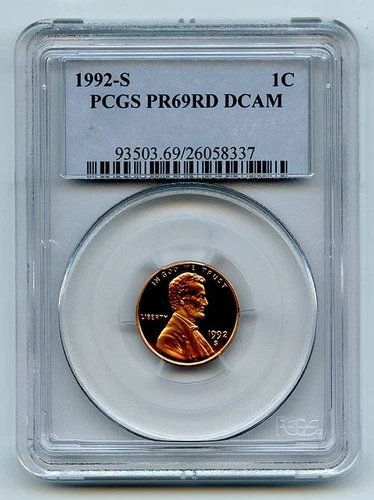 1992-S Lincoln Memorial Cent Proof — photo from the most recent tracked eBay sale