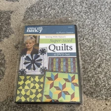 New Sealed Sewing with Nancy Super Sized Quilts 4 DVD Set