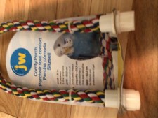 JW Comfy Perch Cable Interactive Cage bird Toy Multicolor Small 21 inch -WYZ