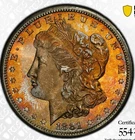 1881 S Morgan Silver Dollar PCGS MS64. Trueview /Orange Toner!