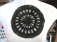7 Jeweled Bead Gem Applique Round Black Bling Bling 7 Jeweled Bead Gem Applique Round Black Bling Bling