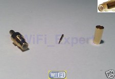 1 x Straight SMC Male Crimp for RG174 RG179 RG316 RG188 Coax Cable RF Connector