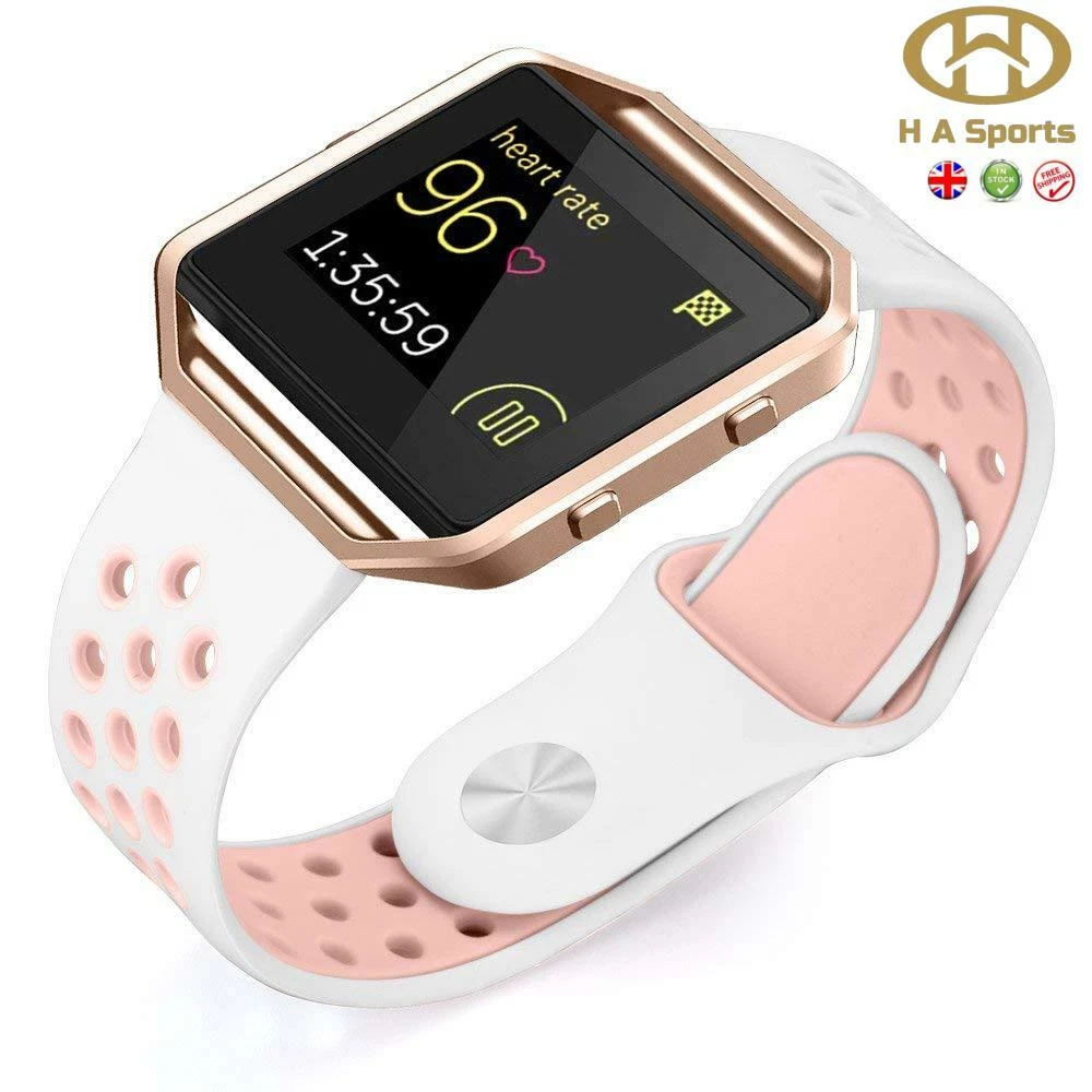 Fitbit Blaze Versa Replacement Silicone Sports Wrist Band Strap X23 Colours UK