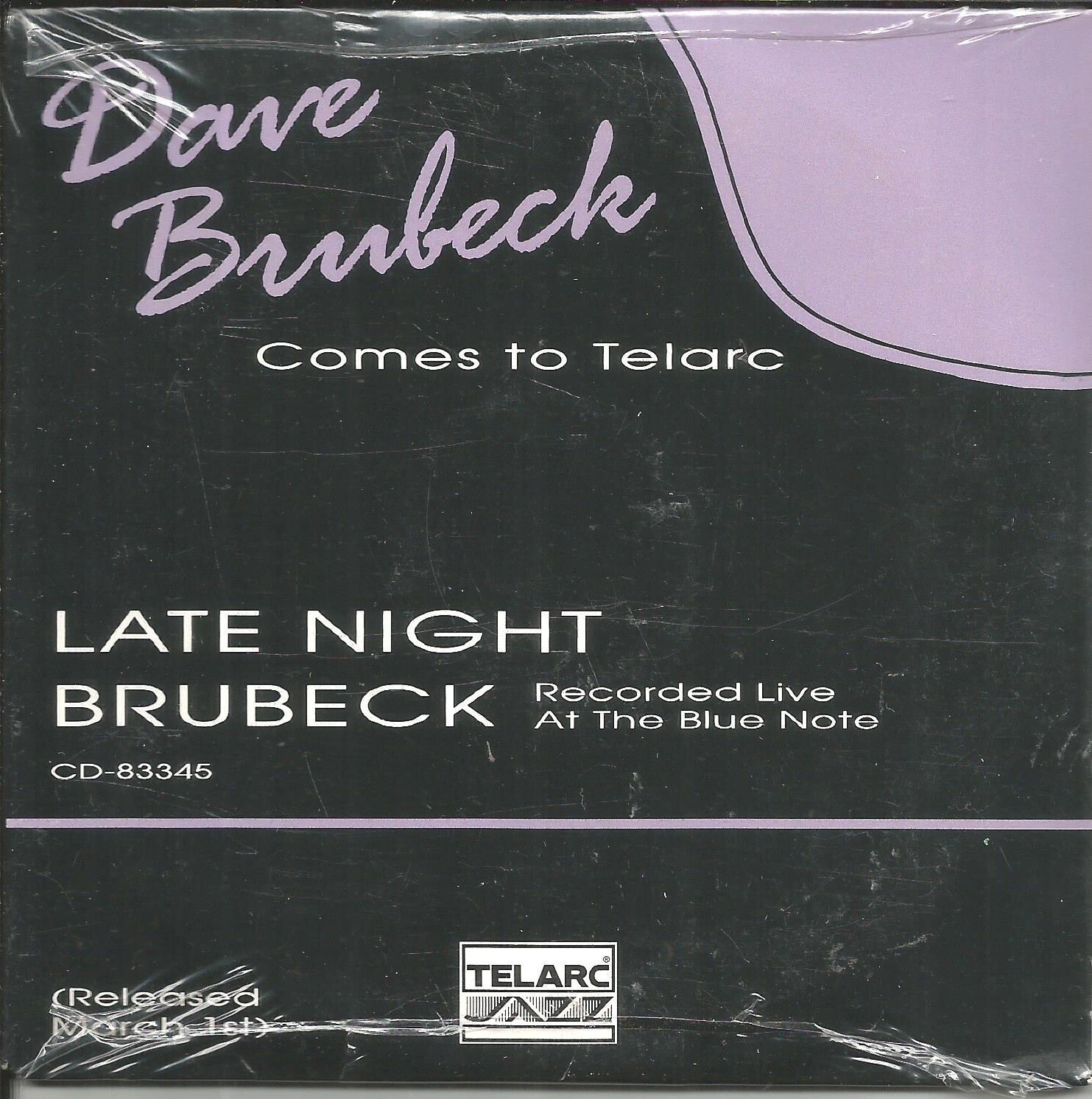 DAVE BRUBECK Late Night RARE 5TRX SAMPLER w/RARE EDITED Versions PROMO CD SEALED