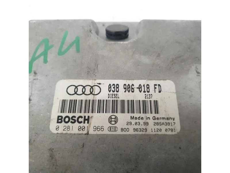 038906018FD CENTRALINA MOTORE ECU BOSCH AUDI A4 AVANT (8D5 - B5) 1.9 TDI 110CV ( - Immagine 3 di 3