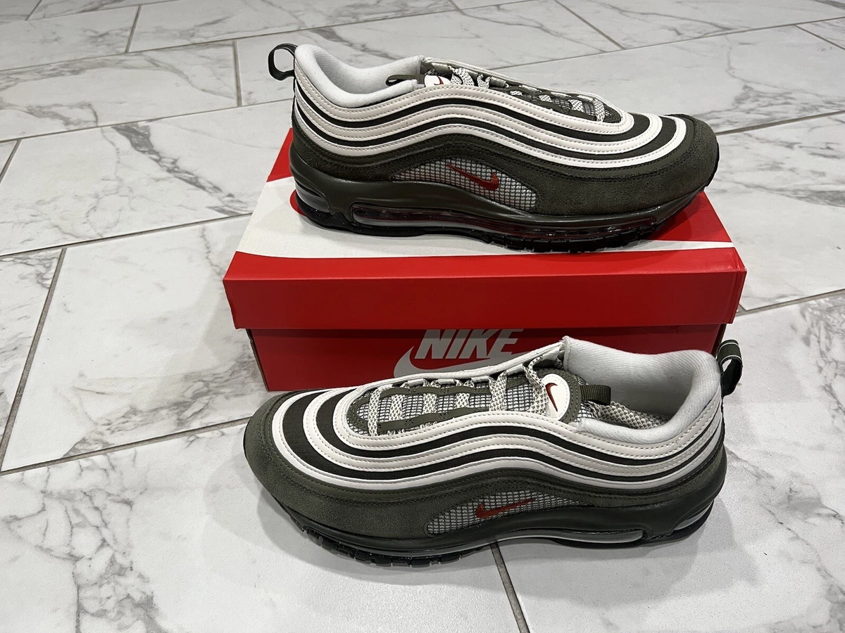 New Nike Air Max 97 Dark Olive FB9619-001 Phantom Rugged Orange 