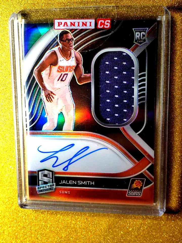 2020-21 Panini Spectra JALEN SMITH Rookie Auto Patch /149 Silver Prizm RC #202 - Image 4 of 4