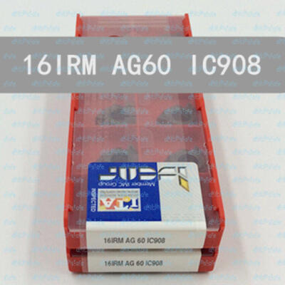 10PC ISCAR CNC carbide inserts Indexable Threaded Inserts 16IRM AG60 IC908