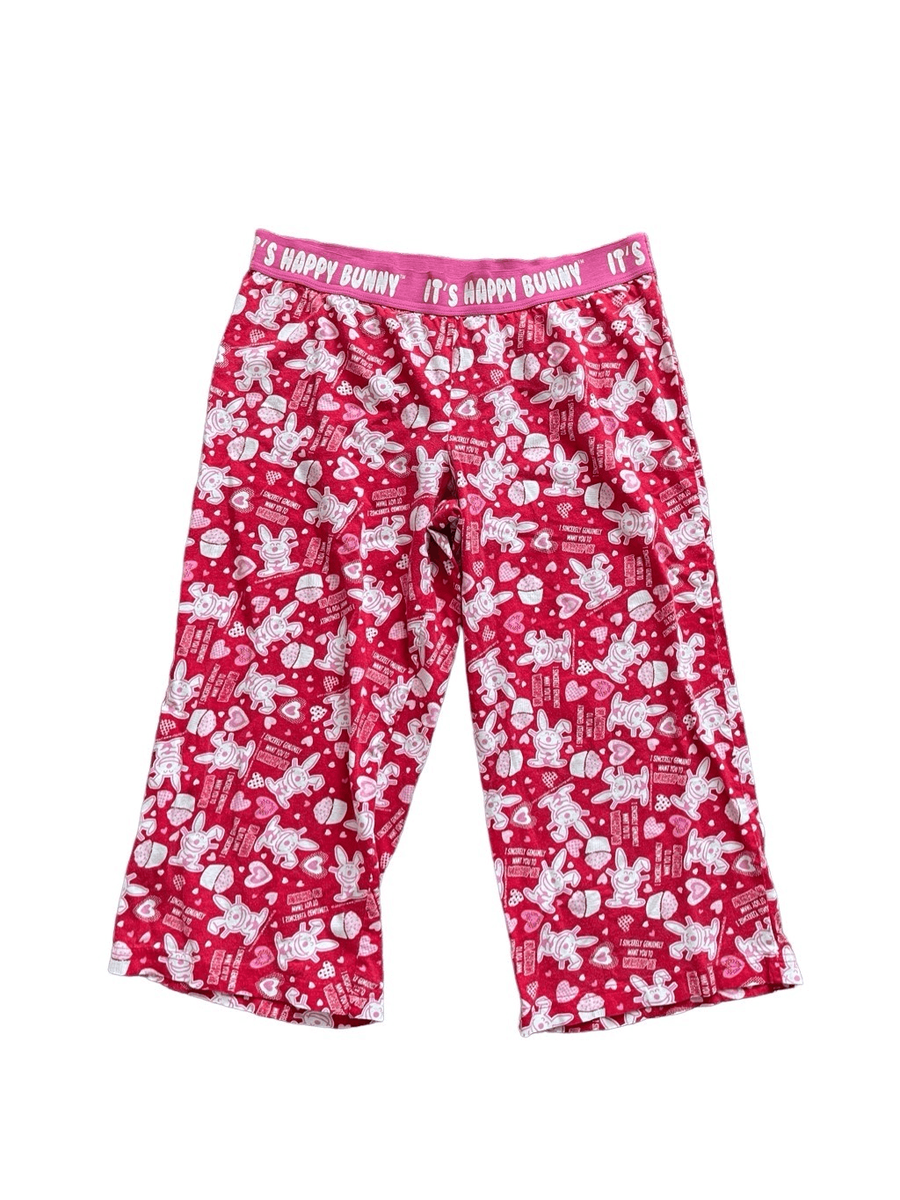 ショートパンツ CFIERCE Cat Rabbit Animal Fancy Vivid Pants Y2K happy bunny capri lounge pants red hearts | eBay