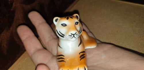 Vintage LFZ Lomonosov USSR Porcelain figurine tiger - Picture 8 of 11