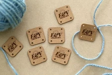 Custom Mini Leather Tags, Crochet Labels,Gifts for Knitter,Labels for  Clothing