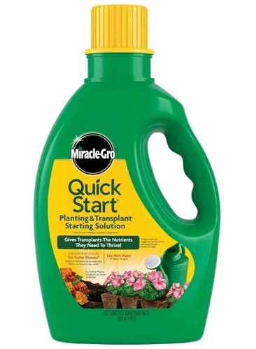 Miracle-Gro Flowers Vegetables Quick Start Plant & Transplant Starting Sol 48oz