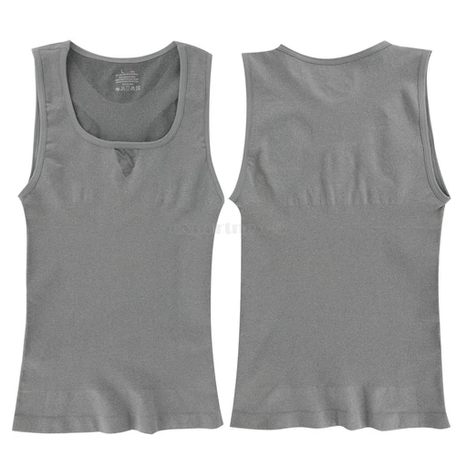 MENS SLIMMING BODY SHAPER BELLY TUMMY CONTROL SHIRT COMPRESSION VEST UNDERWEAR - Bild 10 von 22