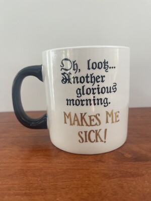 Disney Hocus Pocus Glorious Morning 24 Oz Ceramic Mug White Black 4'' x 4.5''
