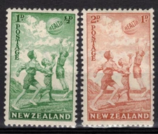 NEW ZEALAND Scott B16-7 Stanley Gibbons 626-7 Mint Hinged