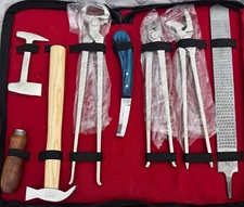 Heavy Duty Professional Horse Care Farrier Tool Kit Hoof Clincher Nipper RASP