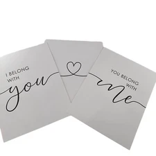 I Belong With You belong With Me Print Set Of 3 Wall Art Bedroom Quote 11x14 a