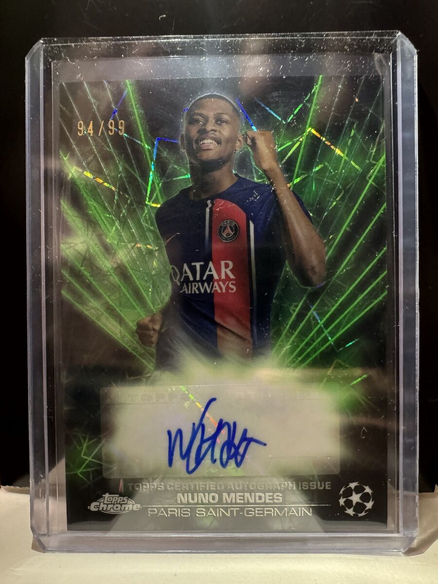 2023-24 topps chrome uefa club competitions Nuno Mendes 2023-24 topps chrome uefa club competitions Nuno Mendes