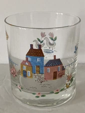 Heartland Village Glass Juice Water Glasses International Tableworks 3.5” Set 4