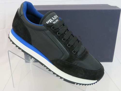 prada navy nylon runners