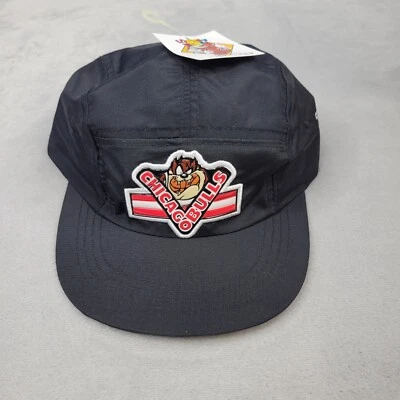 Chicago Bulls Hat Cap Boys Strapback Five Panel Taz Vintage Deadstock Youth Kids - Image 1 of 4