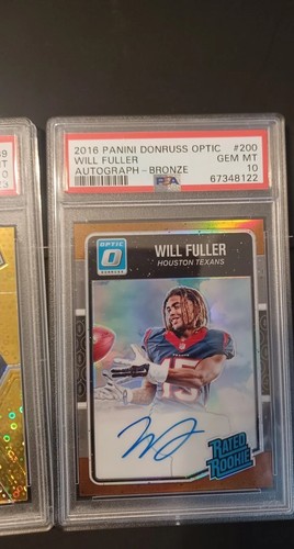 Will Fuller Gold/ Jj Watt Psa 10🔥🔥🔥🔥🔥 - Picture 3 of 4