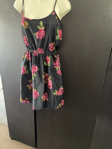 Boohoo Size 14 Floral Strappy Dress Occasion Wedding Casual Everyday Holiday - Picture 6 of 7