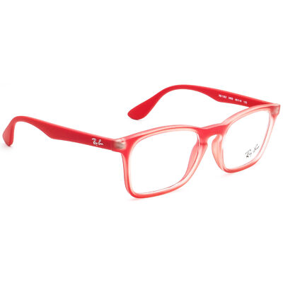 Ray-Ban Kids' Eyeglasses RB 1553 3669 Red Rectangular Frame 46[]16 130