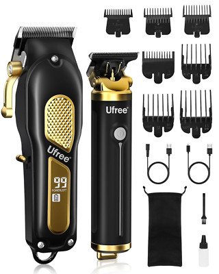 Hair Clippers for Men, Professional Clippers and Trimmers Set, Cordless Clippers