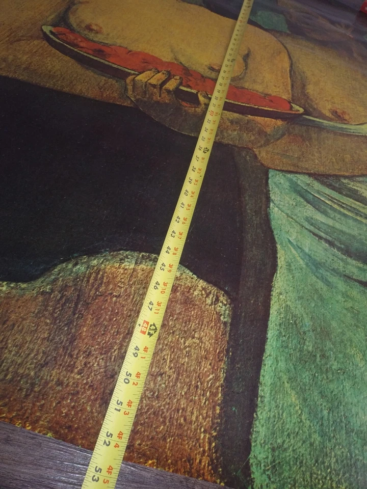 XL Poster Two Tahitian Women by Paul Gauguin 1899 Printed in  California USA - Image 3 of 4