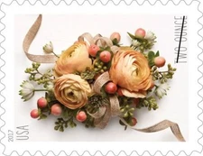 CELEBRATION CORSAGE  FOREVER STAMP EXCELLENT FLORAL DESIGN  