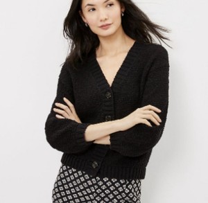 black cardigan loft